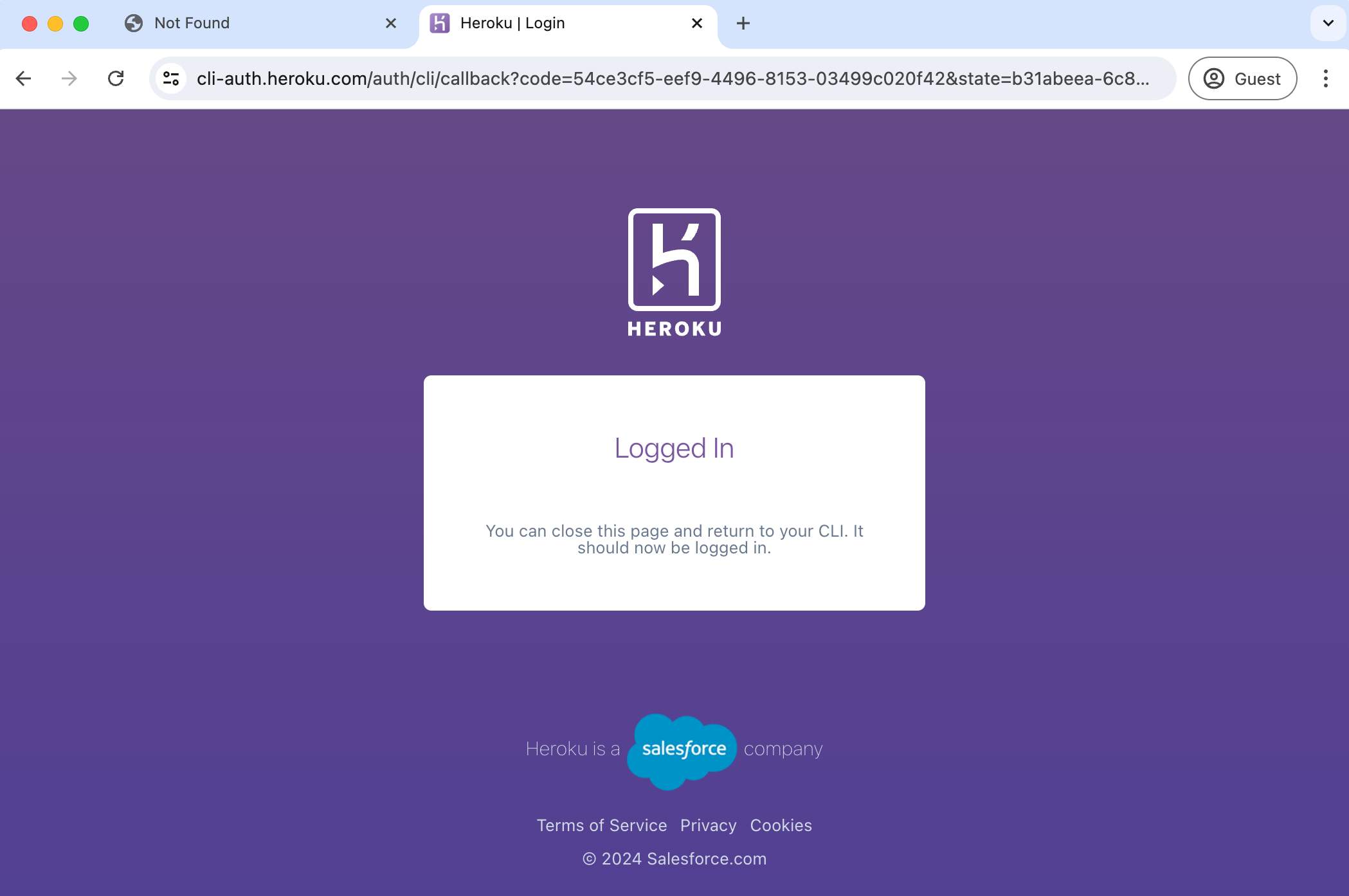 Heroku 登录